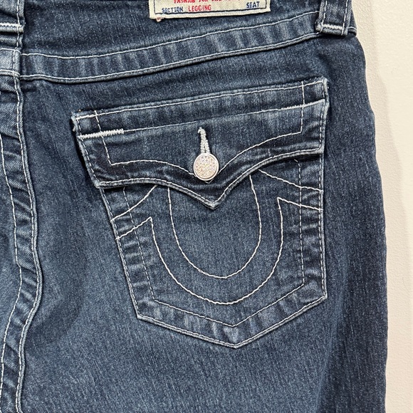 True Religion Low Rise Y2K Dark Wash Skinny Jeans - Picture 11 of 14